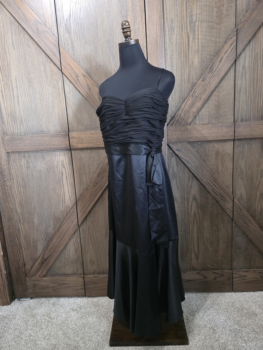 Cinq a Sept Ruched Satin Maxi Dress